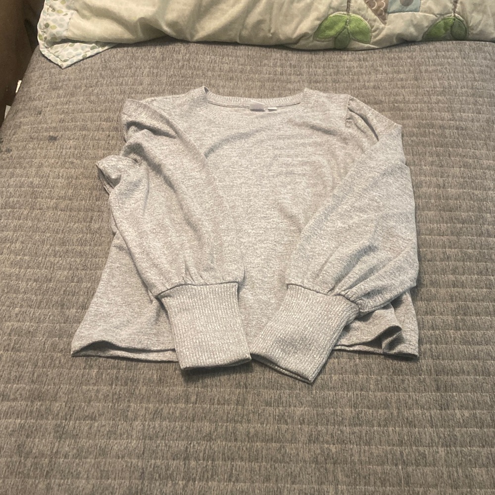 GAP Heather Gray Knit Sweater